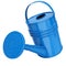 Blue Color Watering Pot Inclined Forward