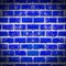 Blue colored abstract colorful damaged rustic brick wall brickwork stonework masonry texture background pattern