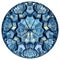 Blue colored hyperbolic tessellation