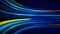 Blue colorful abstract background with animation moving of lines for fiber optic network.