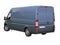 Blue commercial delivery van