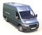 Blue commercial delivery van