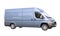 Blue commercial delivery van