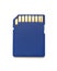 Blue compact memory card