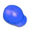 Blue construction helmet