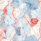 Blue and coral marble colors blend together in an abstract pattern . Generated using ai-driven algorithms.