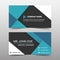 Blue corporate business card, name card template ,horizontal simple clean layout design template , Business banner template