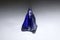 Blue corundum mineral form Tanzania. Corundum is  gem varieties, Ruby and Sapphire.