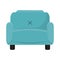 blue couch interior
