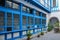 Blue courtyard, Havana. Cuba