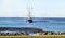 Blue crab cutter on the river Weser near Dorum on the North Sea coast