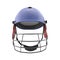 Blue Cricket Helmet Isolated 3D Illustration On White Background