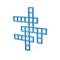 Blue crossword icon