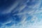 Blue Cumulus clouds, a rare atmospheric phenomenon