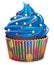 Blue cupcake