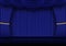 Blue curtain opera, cinema or theater stage drapes