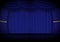 Blue curtain opera, cinema or theater stage drapes