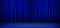 Blue curtain for theater or cinema stage