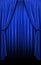 Blue Curtains in vertical format