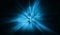 Blue Cyber abstract Star burst light explosion background