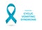Blue Cyclic Vomiting Syndrome awareness ribbon web