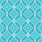 Blue Damask Pattern