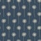 Blue Dandelion Puff Nature Themed Repeating Pattern.