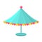 Blue Decorated Circus Canopy, Object From Baby Room, Happy Childhood Cute Illustration