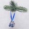 Blue Delftware Christmas tree toy Netherlands closeup shallow D