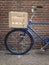 Blue delivery bike