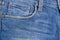 Blue denim jeans texture. blue jean fabric texture. Jeans background.