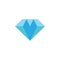 Blue diamond simple geometric design logo vector