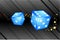 Blue Dice Background