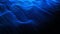 Blue Digital Particle Wave Flow Abstract Background. 3d Rendering