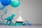 Blue Dinosaur Birthday Party