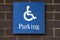 Blue Disabled Parking Sign