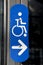 Blue Disabled Sign