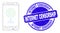 Blue Distress Internet Censorship Seal and Web Mesh Smartphone Wi-Fi Hotspot