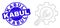 Blue Distress Kabul Stamp Seal and Web Mesh Service Tools