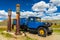 Blue Dodge Graham from 1927, Bodie, California, USA