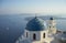 Blue domed church in Santorini