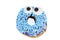 Blue donut with funny eyes