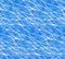 Blue doodle waves vector seamless pattern