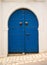 Blue door in Andalusian style from Sidi Bou Said