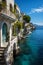 The blue door: a view of the stunningly beautiful sea from a vil