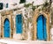 Blue doors in Tunisia