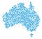 Blue Dot Australia Map