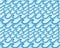 Blue dotted waves seamless pattern in Australian art style