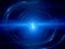 Blue double star system in space