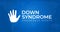 Blue Down Syndrome Awareness Month Illustration